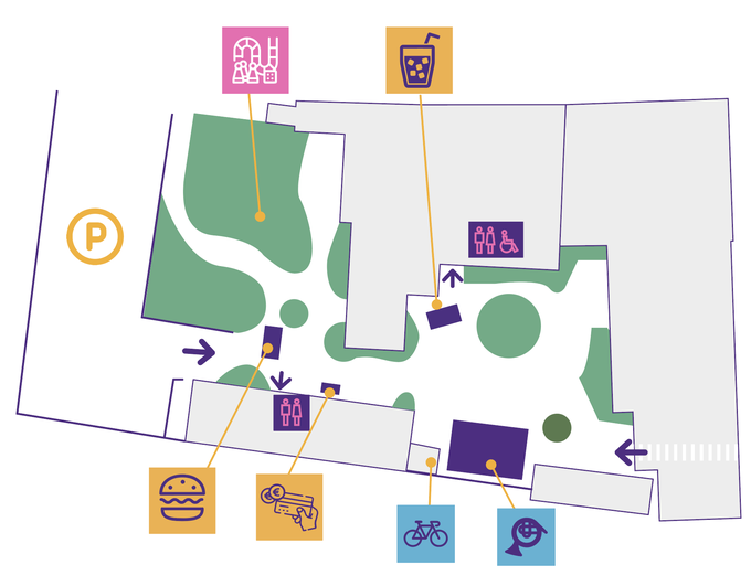 Grondplan-muziekfestival